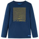Vidaxl Kinderhemd mit langen Ärmeln 128 Marineblau