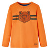 Vidaxl -Kinderhemd mit langen Ärmeln 140 Dark Orange