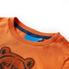 Vidaxl -Kinderhemd mit langen Ärmeln 140 Dark Orange
