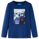 Vidaxl -Kinderhemd mit langen Ärmeln 116 Jeans Blau