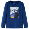 Vidaxl Kinderhemd mit langen Ärmeln 128 Jeans Blau