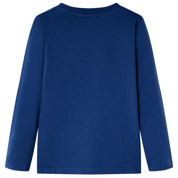 Vidaxl Kinderhemd mit langen Ärmeln 128 Jeans Blau