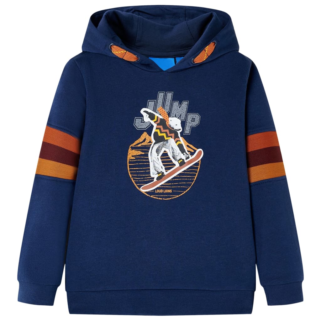 Vidaxl Kinderpullover mit Hood 104 Marine Blue