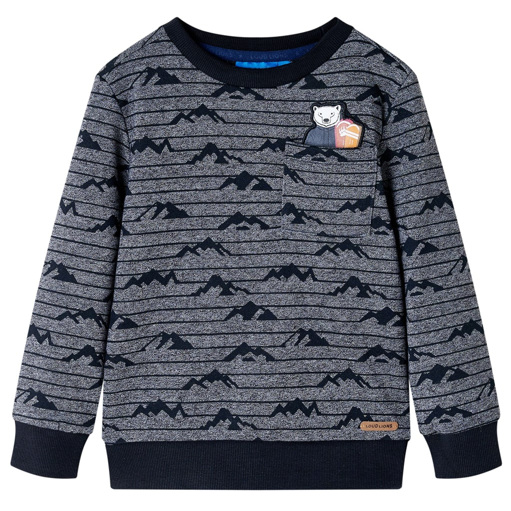 Vidaxl Kinderpullover 92 gemischtes Marineblau