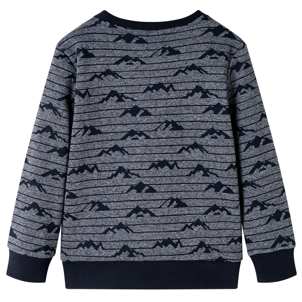 Vidaxl Kinderpullover 128 gemischtes Marineblau