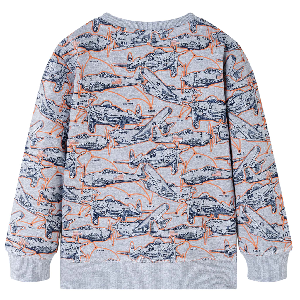 Vidaxl Kinderpullover 116 gemischtes Grau