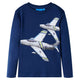 Vidaxl -Kinderhemd mit langen Ärmeln 92 Marineblau