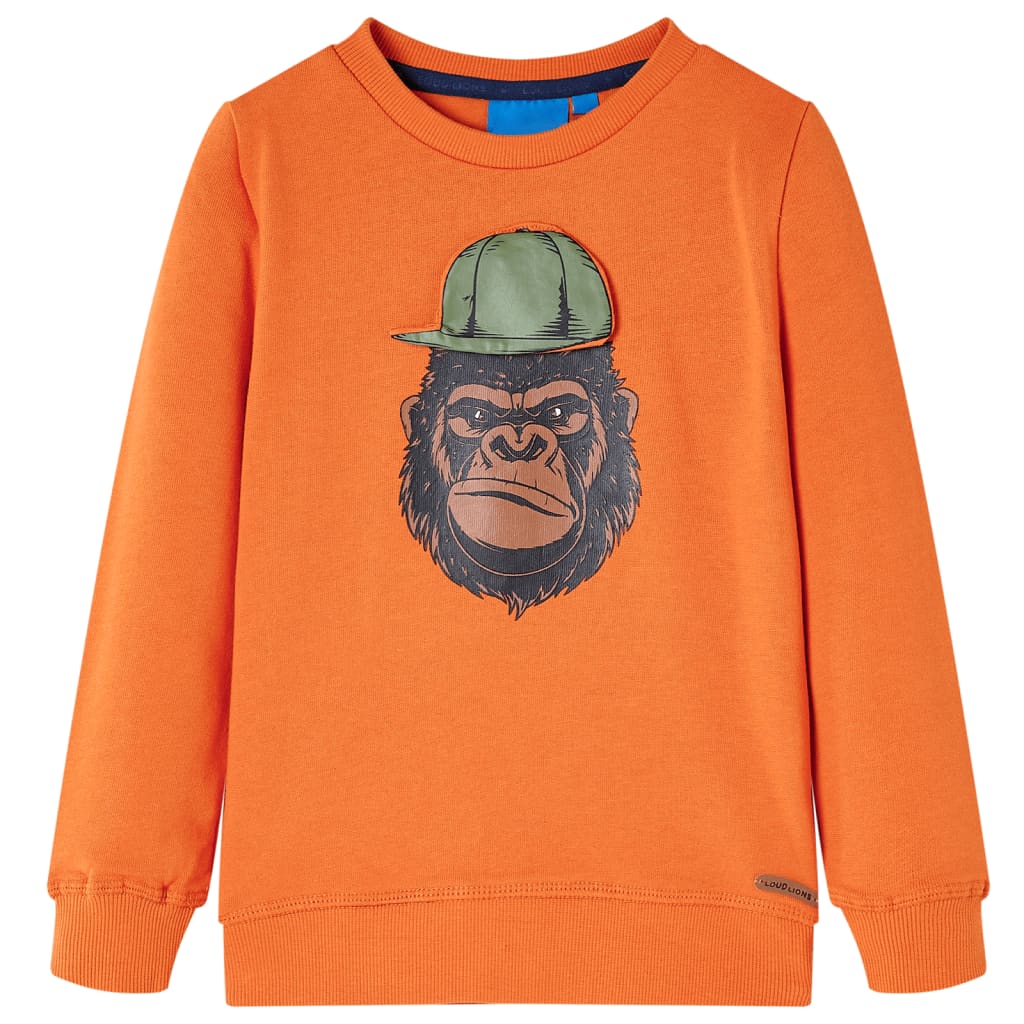 Vidaxl Kinderpullover 104 Donkeroranje