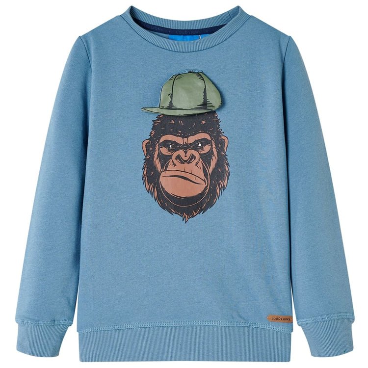 Vidaxl Kinderpullover 92 Middelblauw