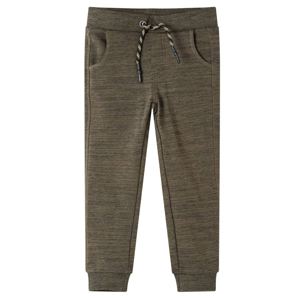 VIDAXL Kinder Jogginghose 92 gemischtes dunkler Kaki