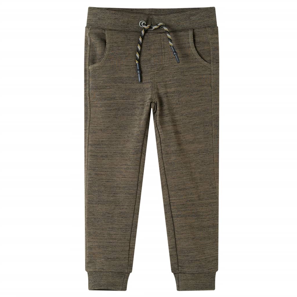 Vidaxl Kinder jogging Hosen 140 gemischte dunkle Kaki