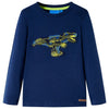 Vidaxl Kinderhemd mit langen Ärmeln 116 Marineblau