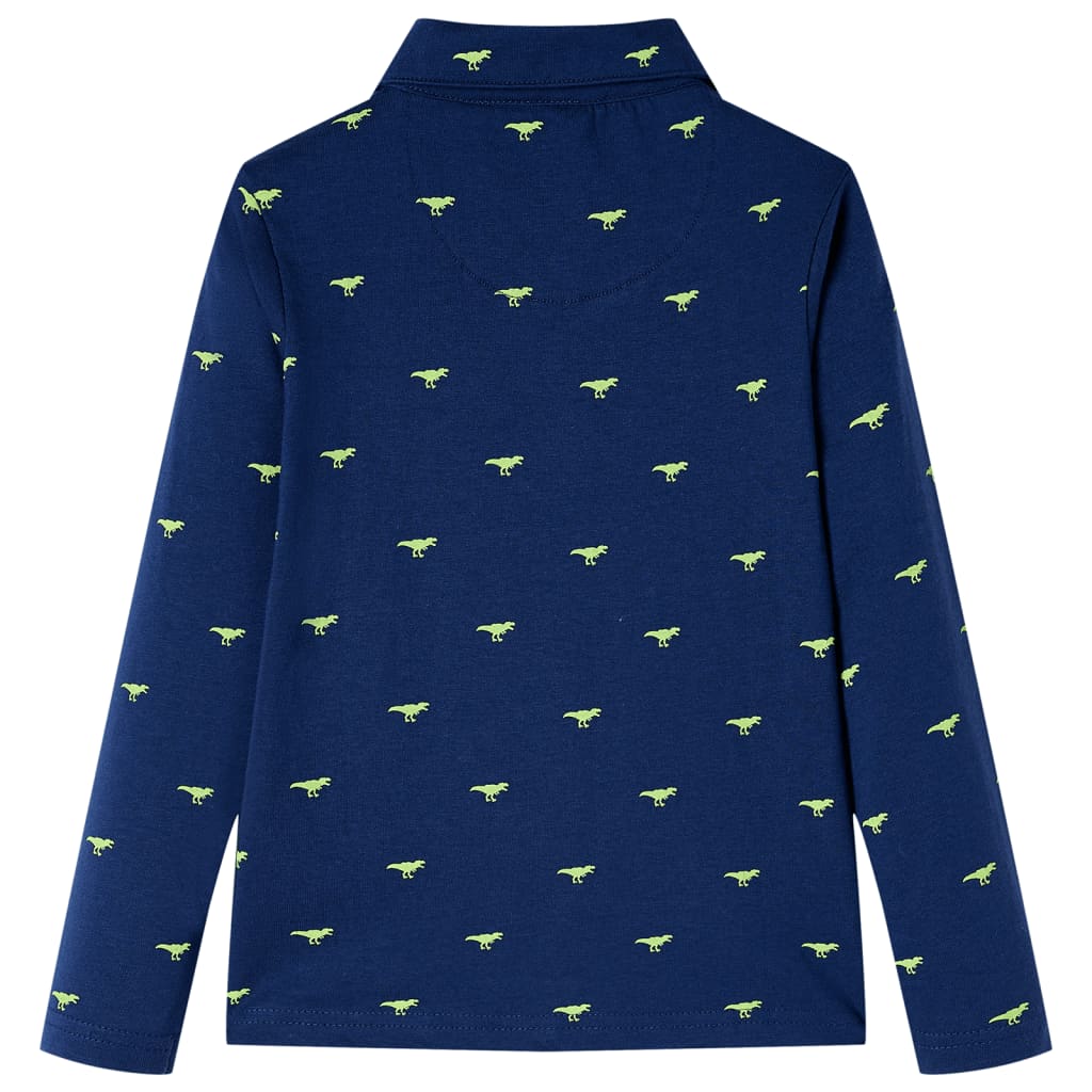 Vidaxl Kinderhemd 104 Marineblau