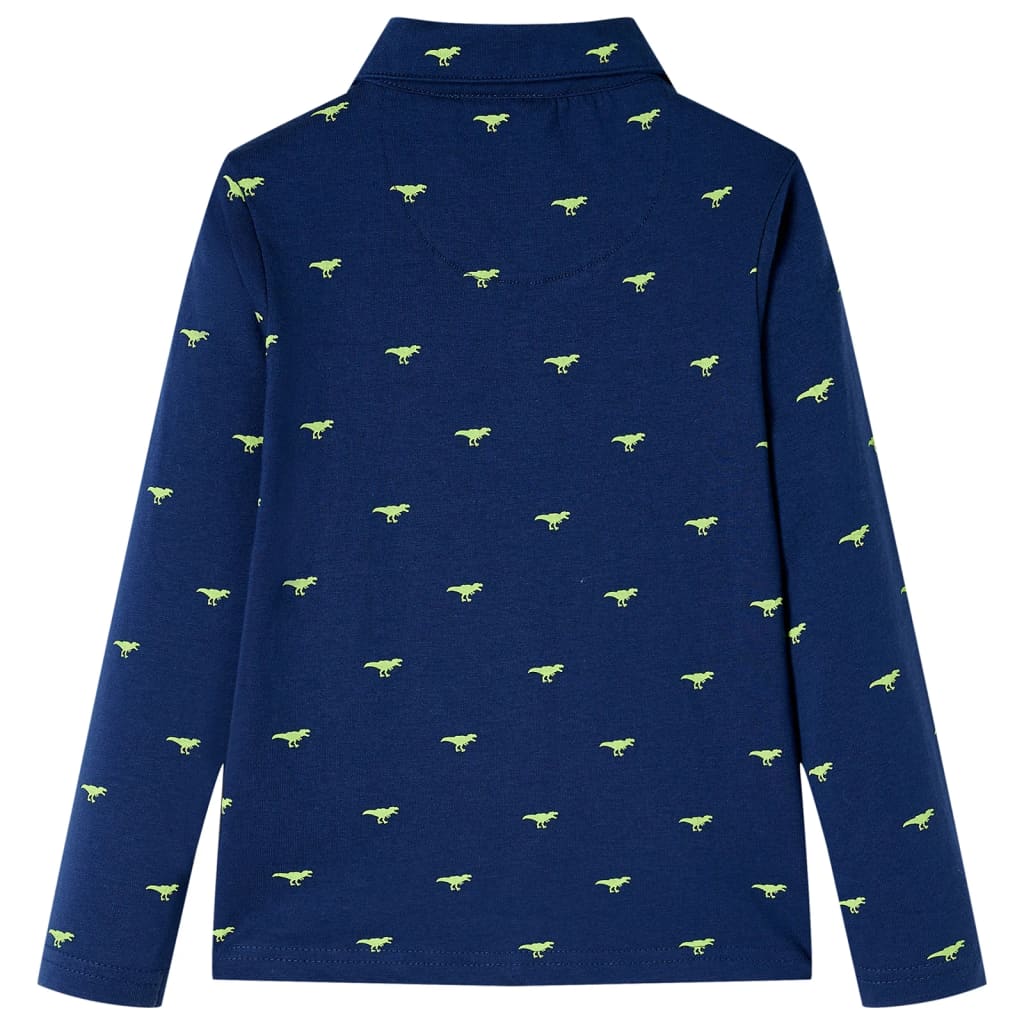 Vidaxl Kinderhemd 116 Marineblau