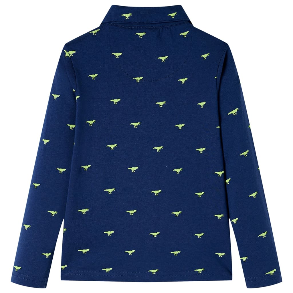 Vidaxl Kinderhemd 128 Marineblau