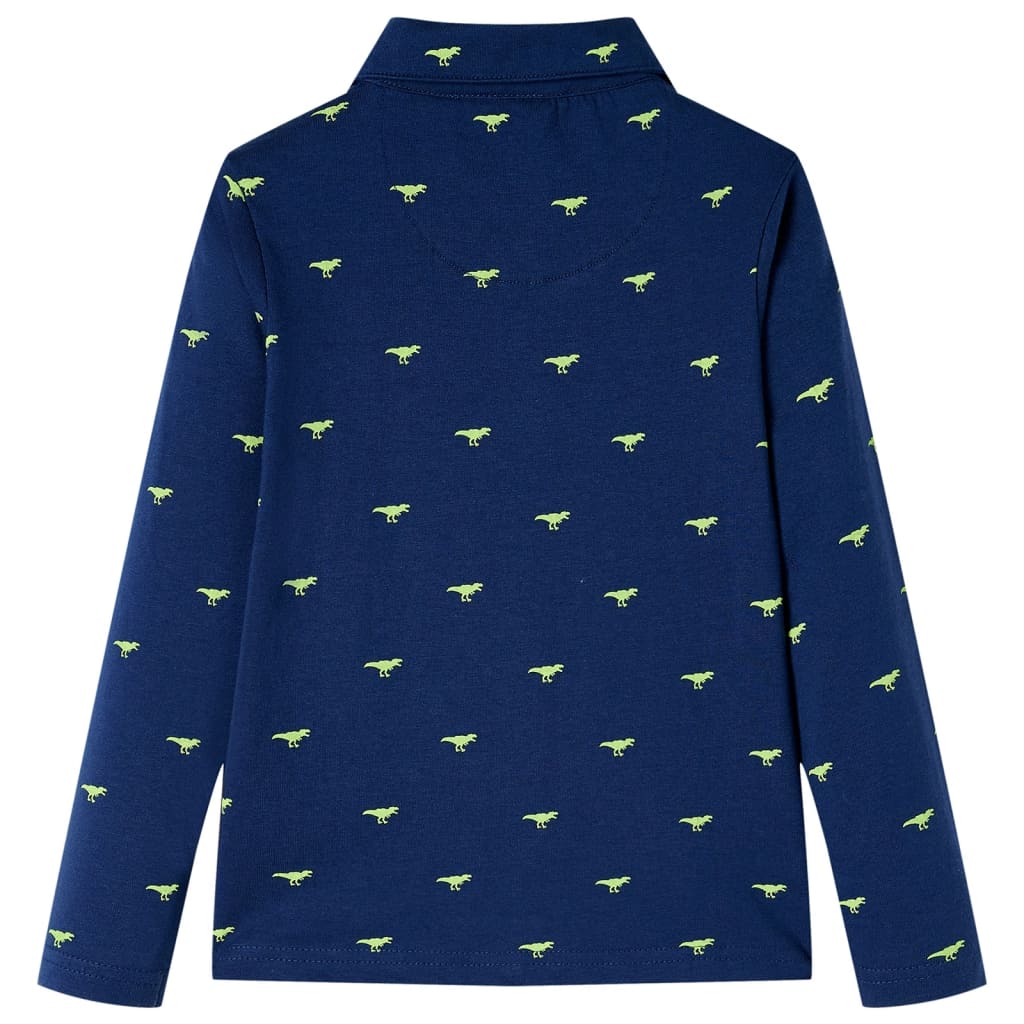 Vidaxl Kinderhemd 140 Marineblau
