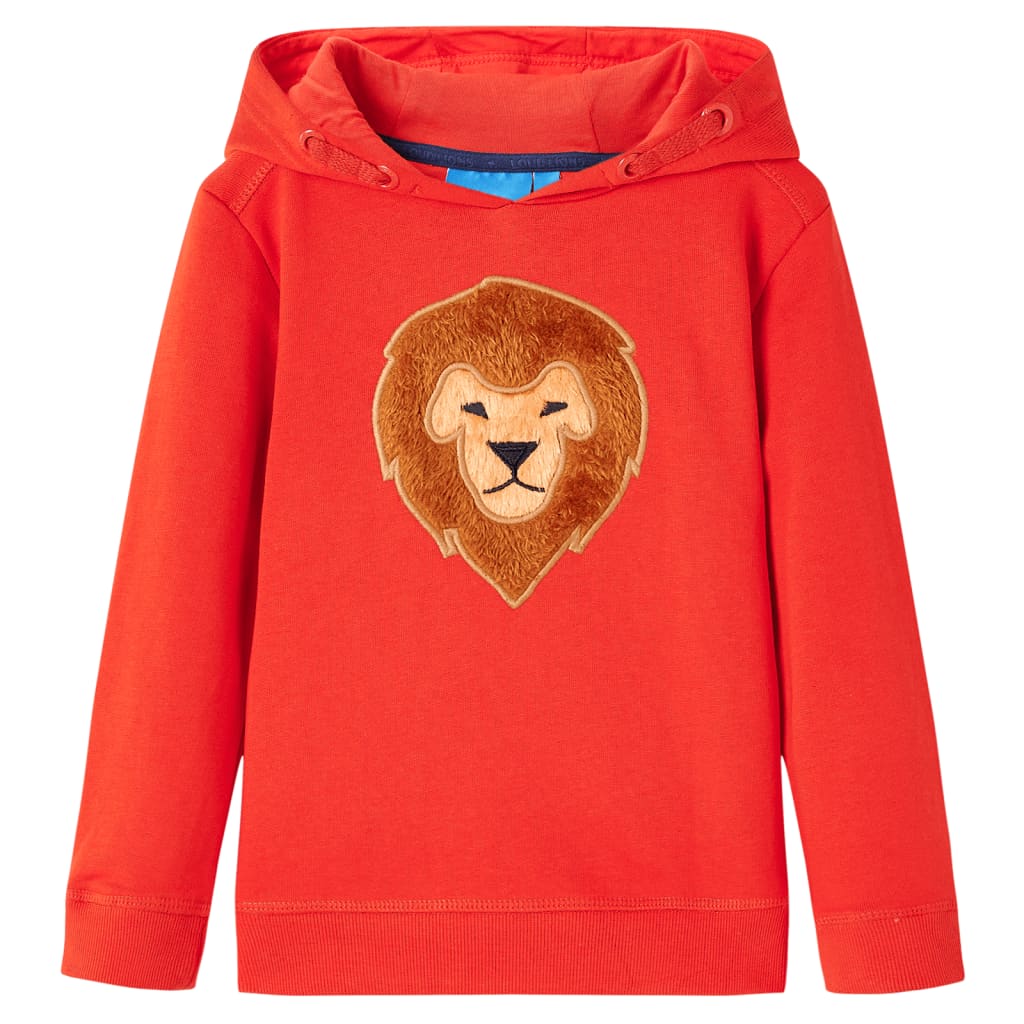 Vidaxl Kinderpullover mit Hood 104 Rot