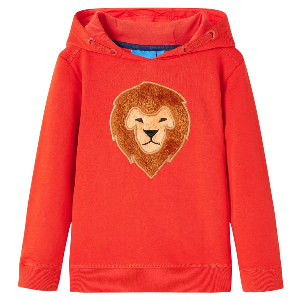 Vidaxl Kinderpullover mit Hood 128 Rot