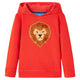 Vidaxl Kinderpullover mit Hood 128 Rot