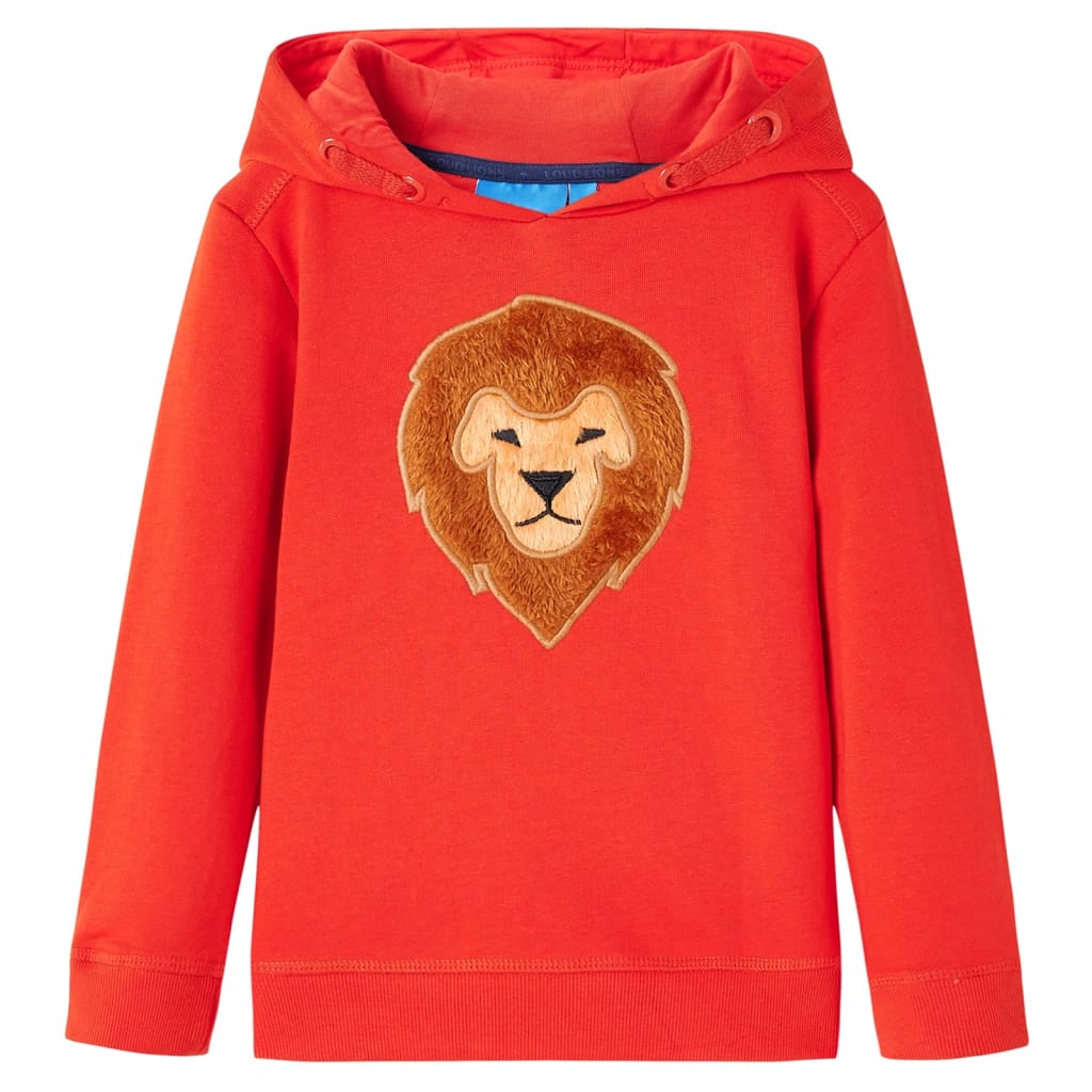 Vidaxl Kinderpullover mit Hood 140 rot