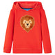 Vidaxl Kinderpullover mit Hood 140 rot