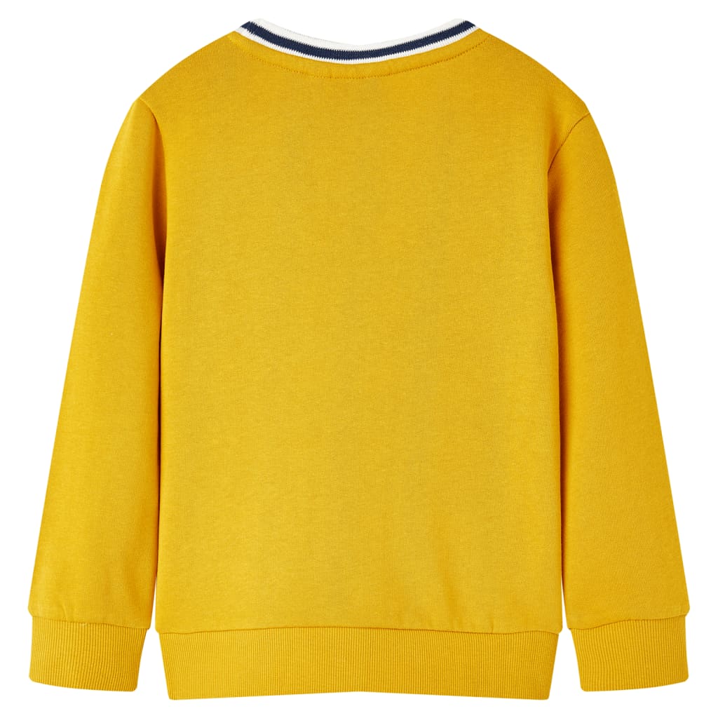 VIDAXL -Kinderpullover 116 Ocker -gelenkt