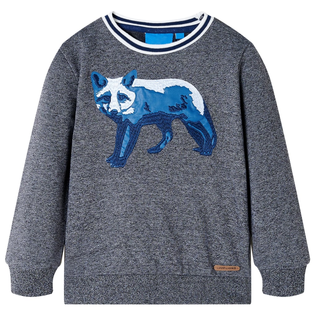 Vidaxl Kinderpullover 140 gemischtes Marineblau