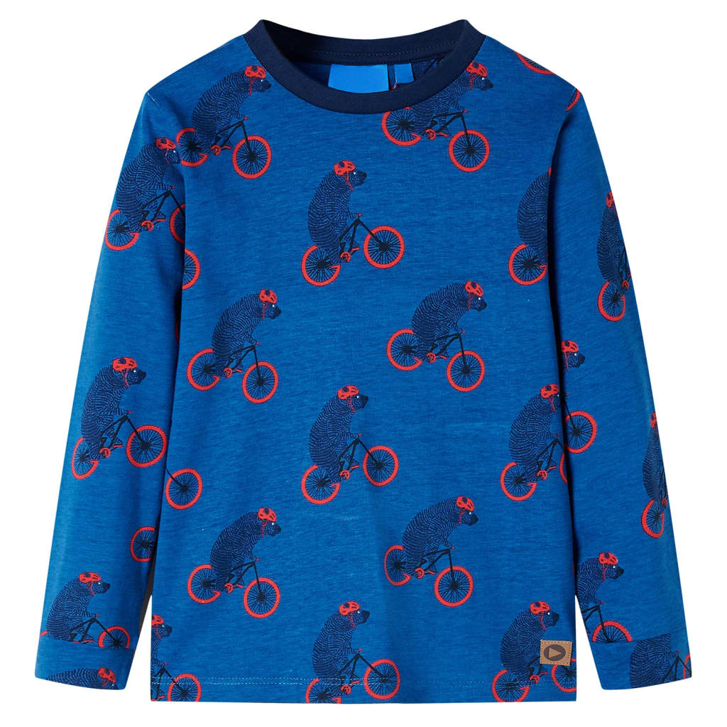 Vidaxl Kinderpyjama mit langen Ärmeln 140 Petroleum -Colored