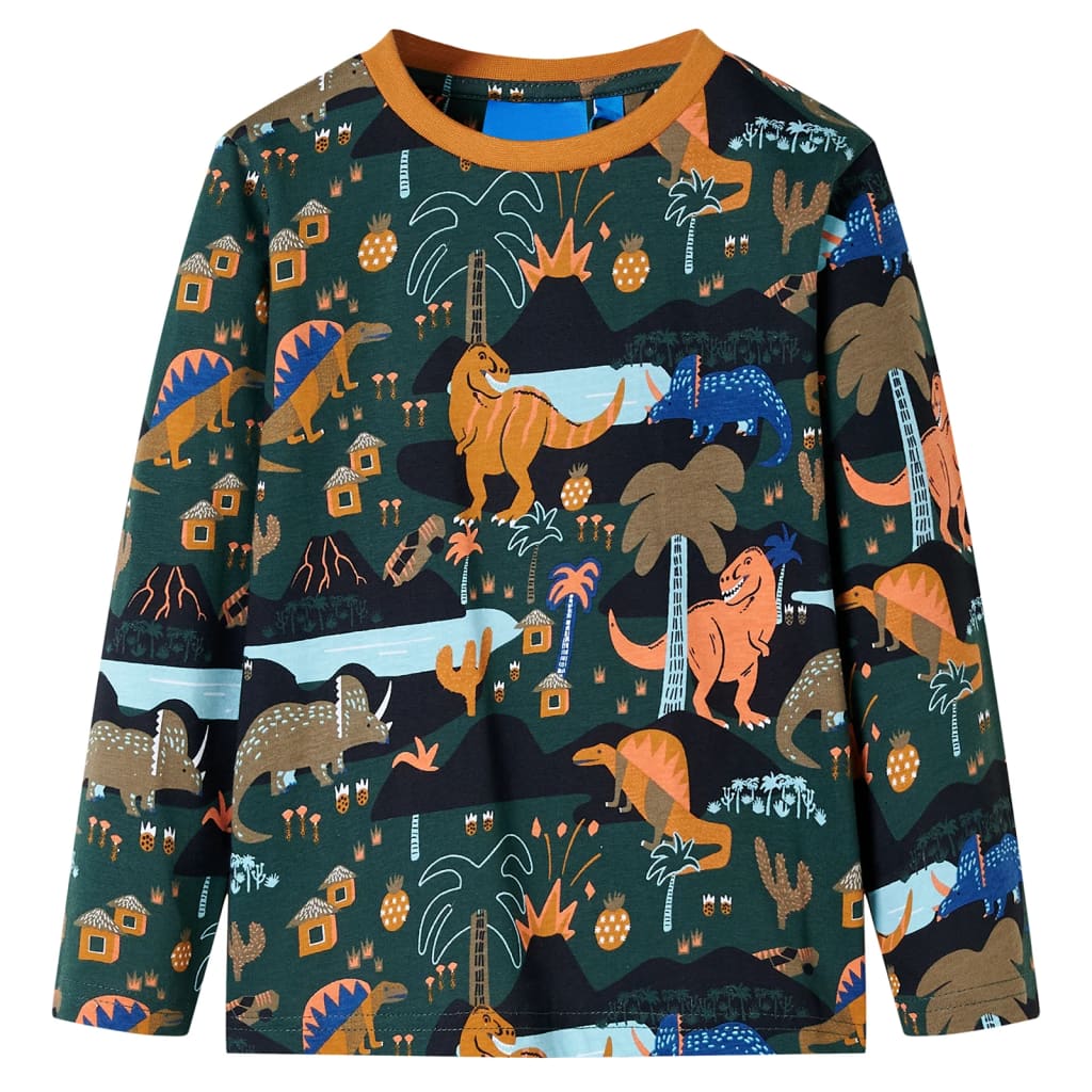 Vidaxl Kinderpyjamas mit Langhülsen 92 Donkergroen