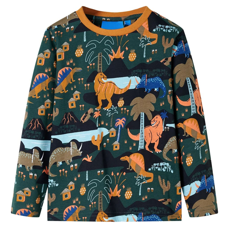 Vidaxl Kinderpyjamas mit Langhülsen 92 Donkergroen