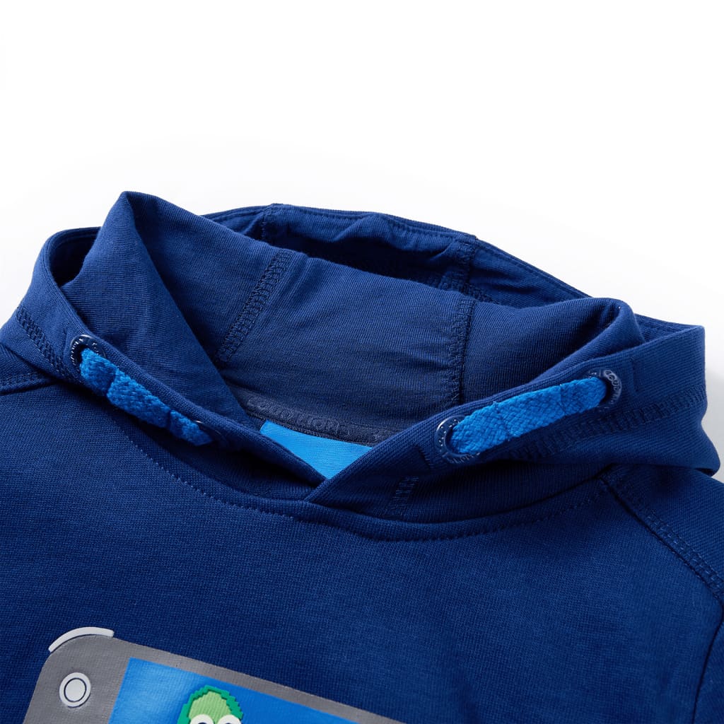 Vidaxl Kinderpullover mit Hood 104 Dunkelblau