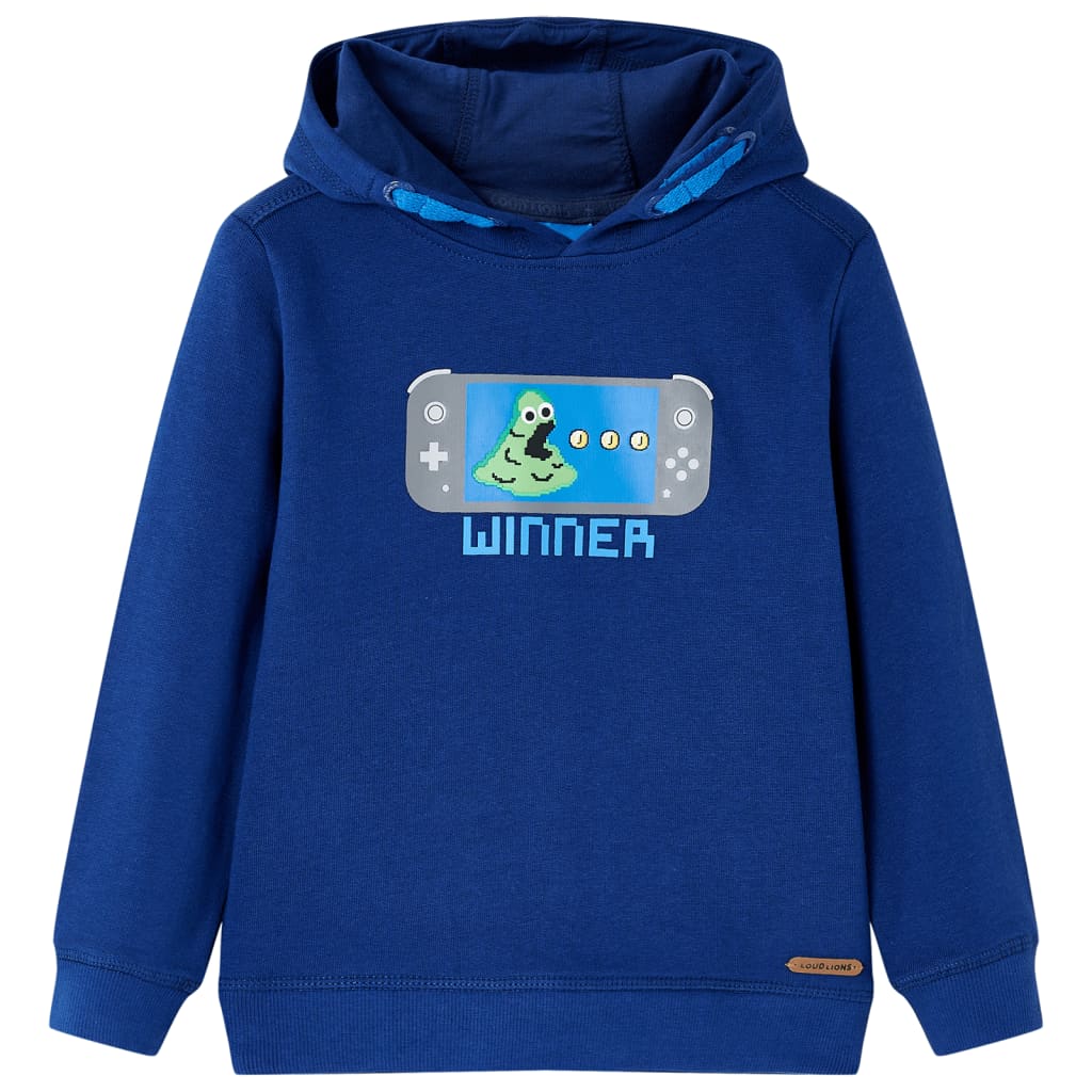 Vidaxl Kinderpullover mit Hood 140 Dunkelblau