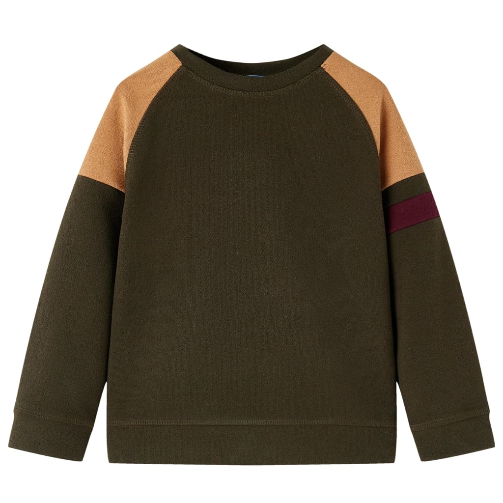 Vidaxl Kinderpullover 92 Donkerkakiklur und Kamel