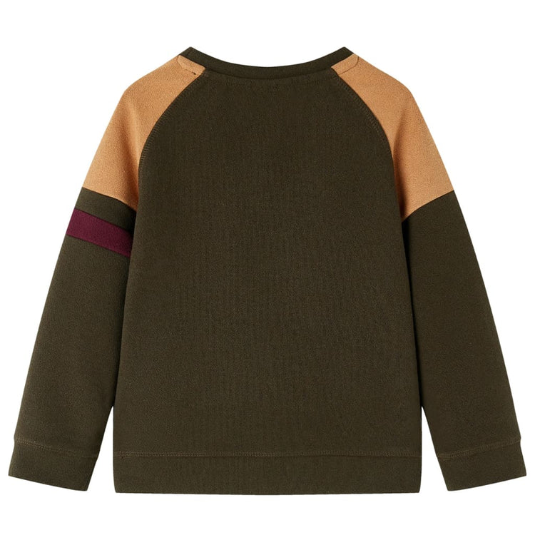 Vidaxl Kinderpullover 92 Donkerkakiklur und Kamel