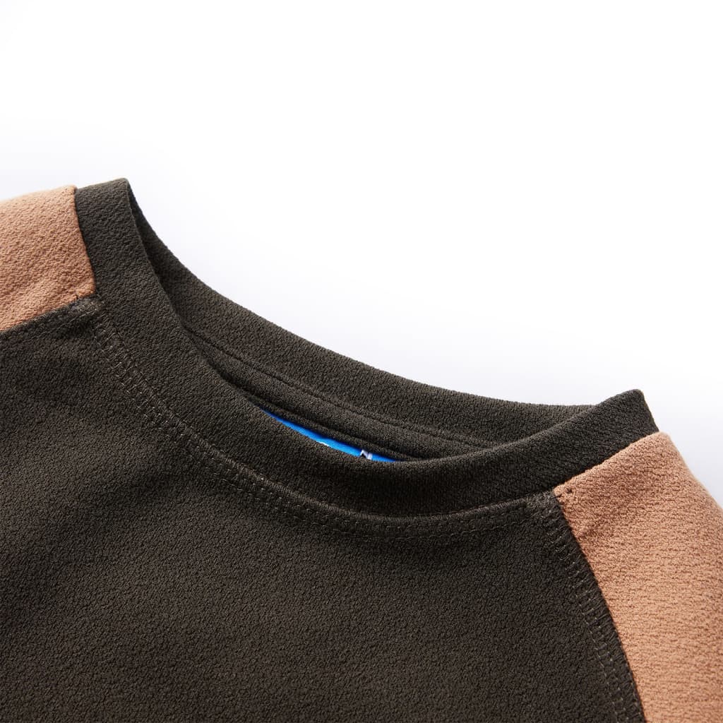 Vidaxl Kinderpullover 92 Donkerkakiklur und Kamel