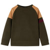 Vidaxl Kinderpullover 104 Donkerkakikleur und Kamel
