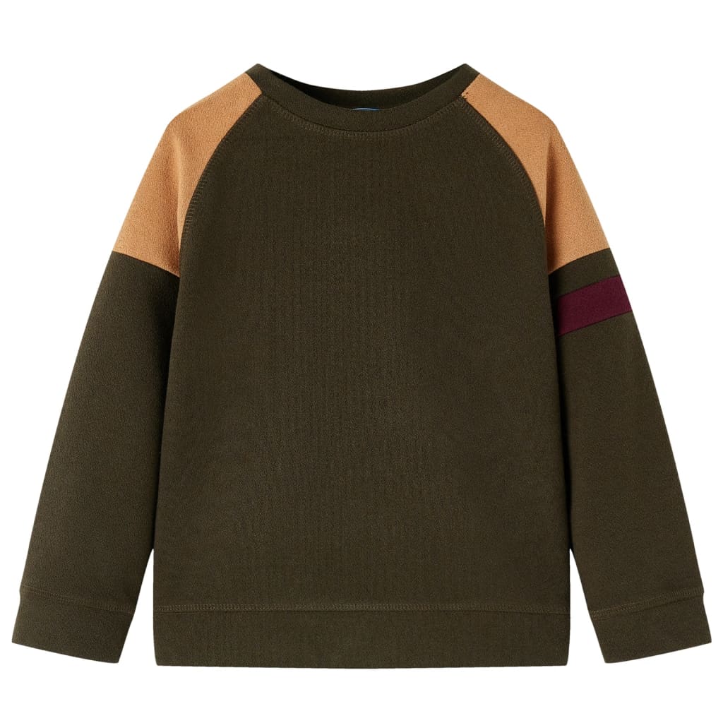 Vidaxl Kinderpullover 104 Donkerkakikleur und Kamel