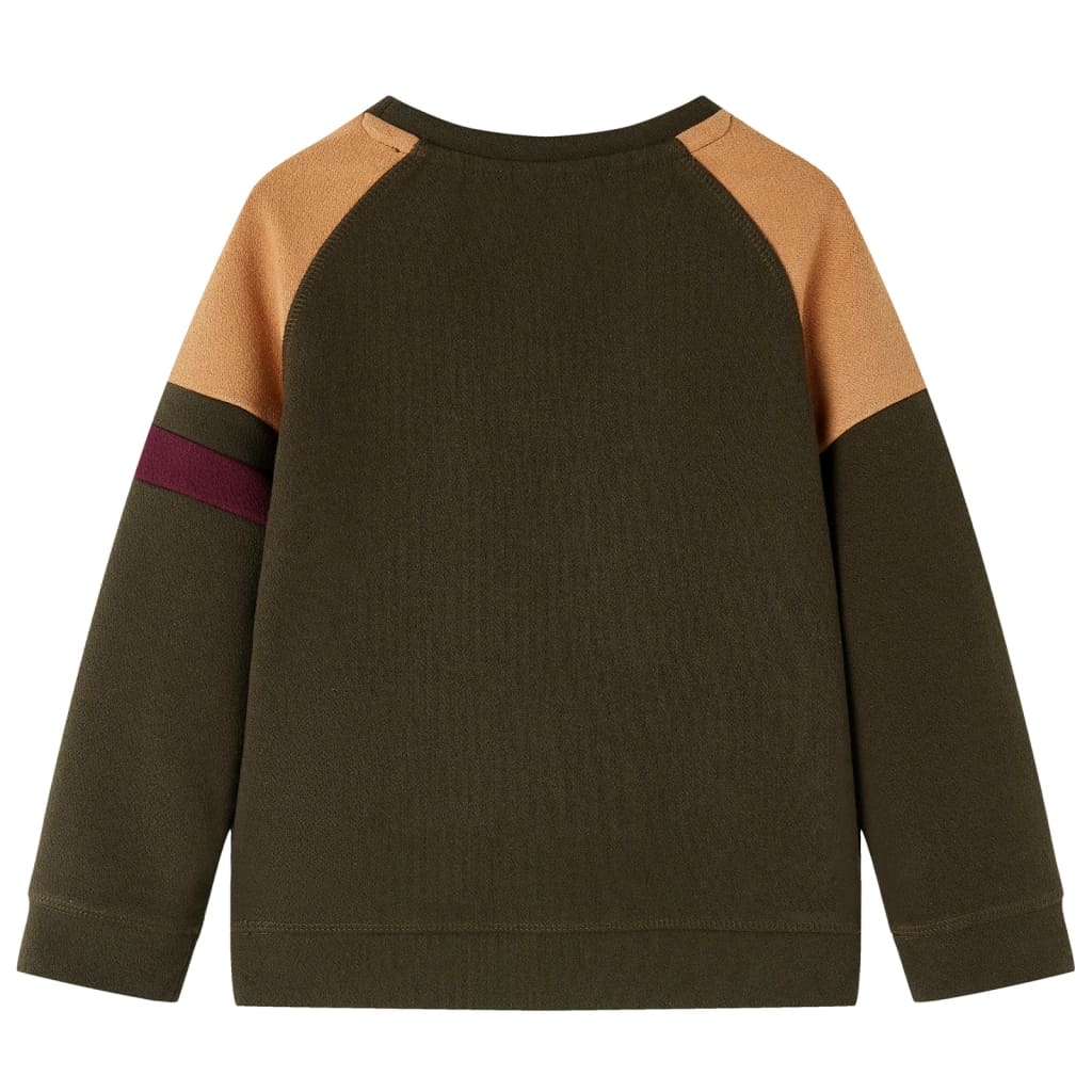 Vidaxl Kinderpullover 116 Donkerkakikleur und Kamel