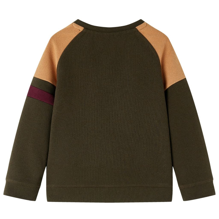 Vidaxl Kinderpullover 116 Donkerkakikleur und Kamel