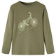 Vidaxl Kinderhemd mit langen Ärmeln 92 Kakikentig