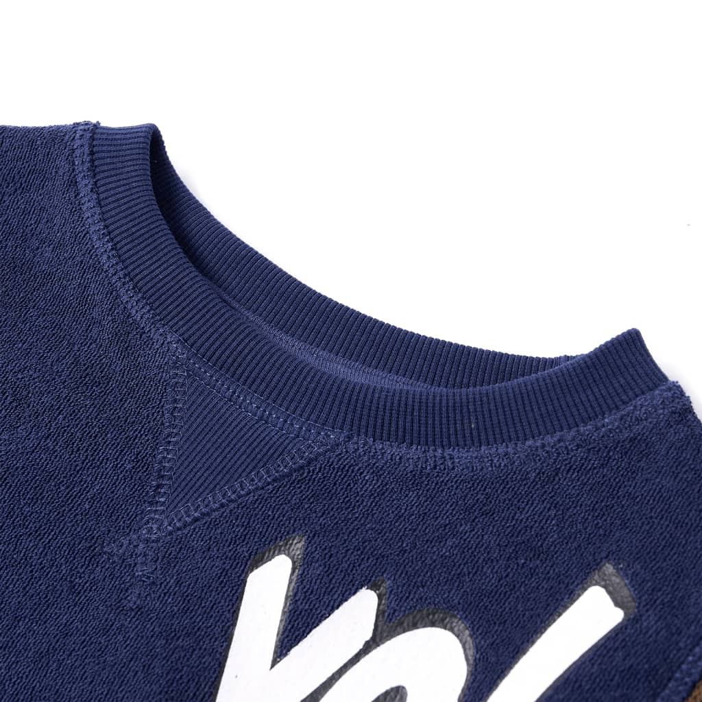 Vidaxl Kinderpullover 104 Donkermarinblauw