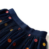 Vidaxl -Kinderrock mit Tulle und Punkten 92 Marineblau
