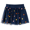 Vidaxl -Kinderrock mit Tulle und Punkten 104 Marineblau