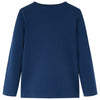 Vidaxl Kinderhemd mit langen Ärmeln 128 Marineblau