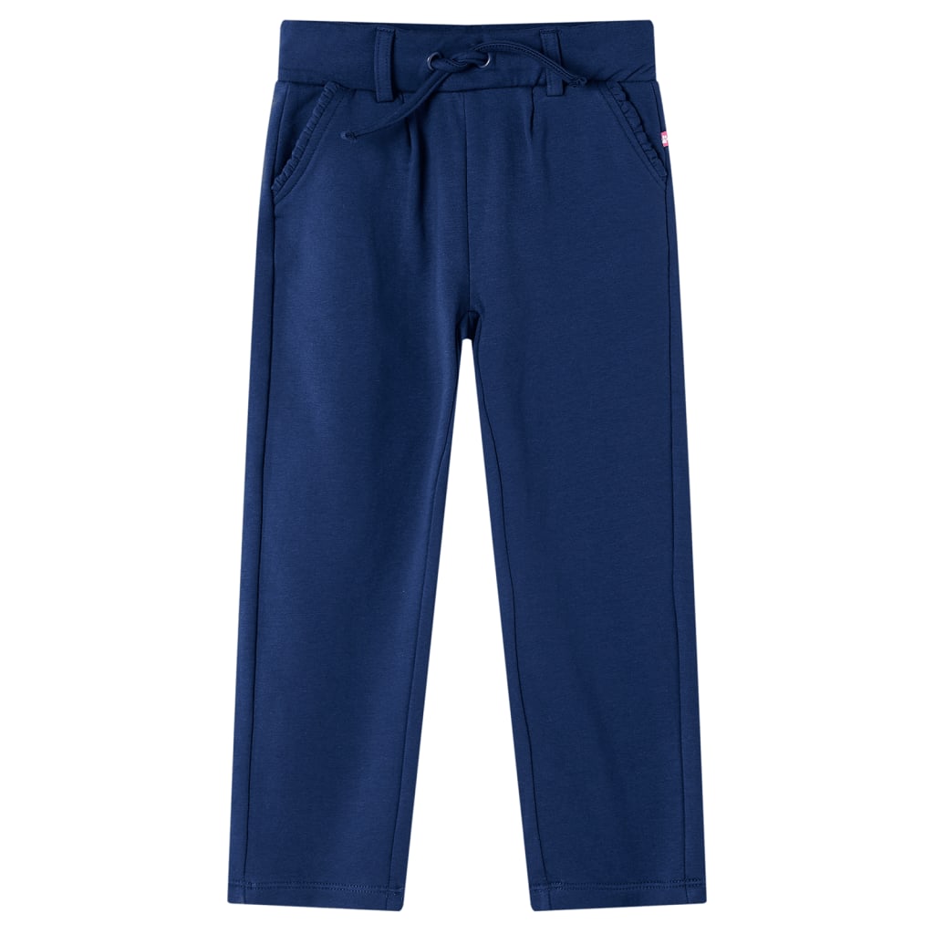 Vidaxl Kinderbroek mit Kordelstring 116 Marineblau