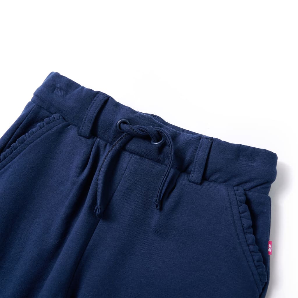 Vidaxl Kinderbroek mit Kordelstring 116 Marineblau
