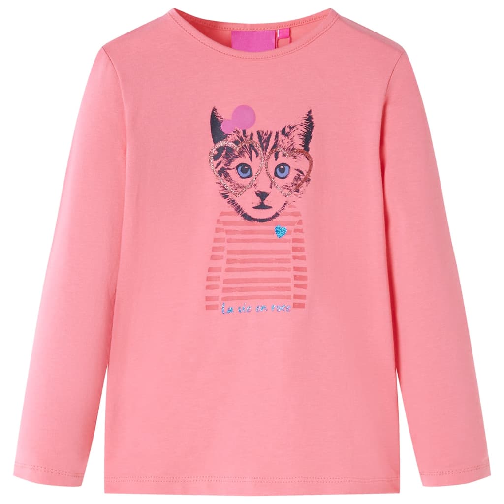 Vidaxl Kinderhemd mit Langarm 92 Pink