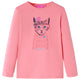 Vidaxl -Kinderhemd mit langen Ärmeln 104 Pink