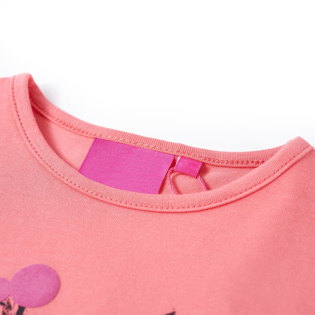 Vidaxl Kinderhemd mit langen Ärmeln 140 Pink