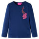 Vidaxl Kinderhemd mit langen Ärmeln 104 Marineblau